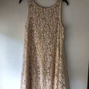 Free People nude lace dress